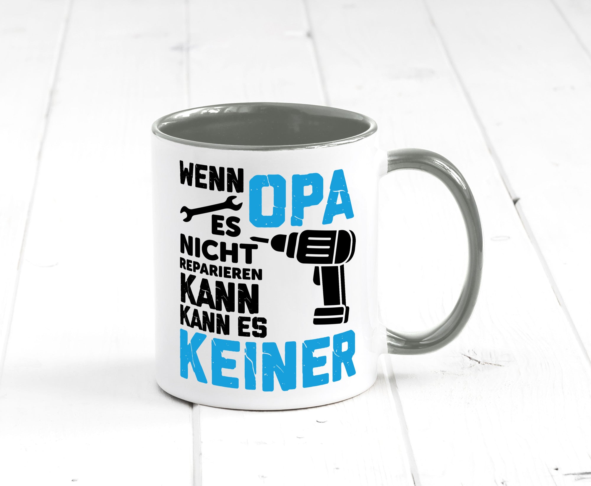 Wenn opa es nicht Reparieren kann | für alles Geschenkidee Familie Humor Tasse
