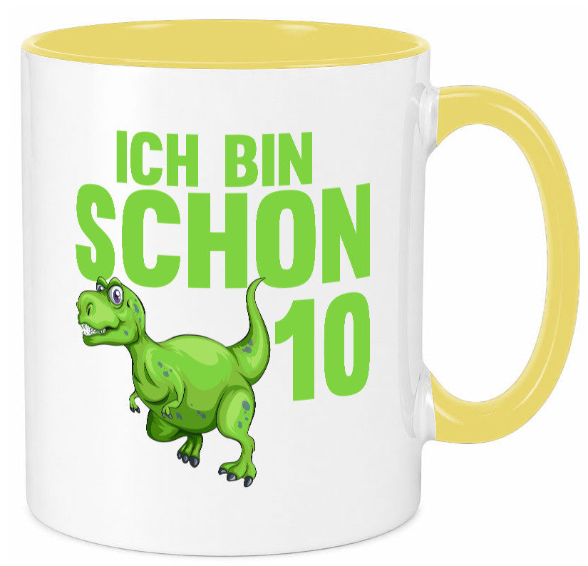 10. Geburtstag | 10 Jahre Dino Dinosaurier Geschenk Geschenkidee lustiger Tasse