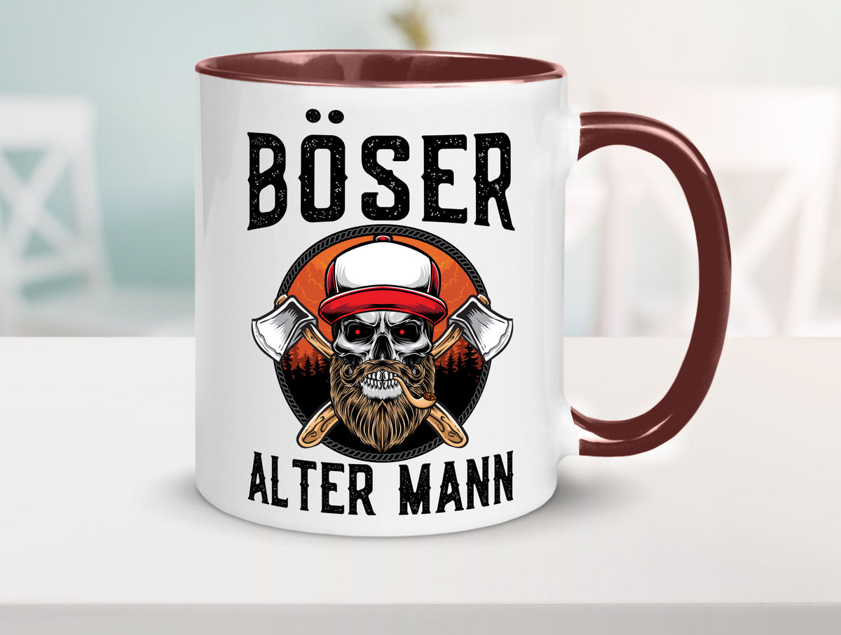 Böser alter Mann Humor Geschenkidee Tasse