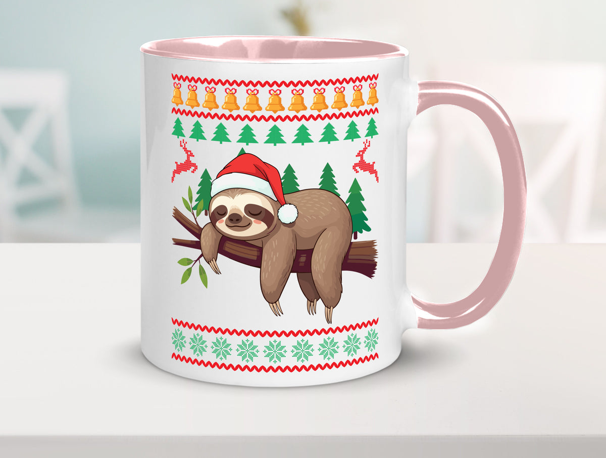 Ugly Christmas | Faultier Weihnachtsfaultier v2 lustig Tierliebhaber Humor Tasse