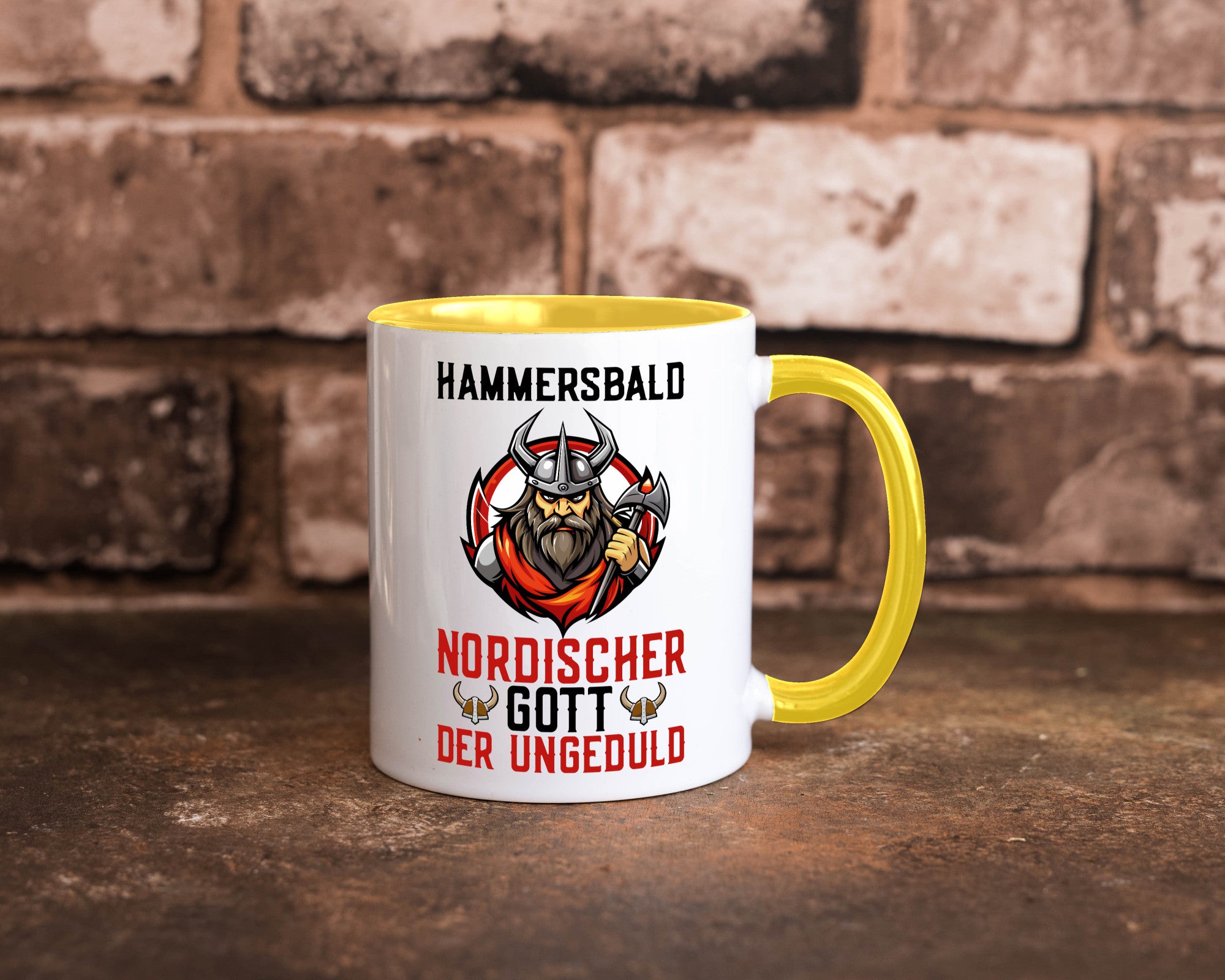 Hammersbald Nordischer Gott der ungeduld Humor Geschenkidee Tasse