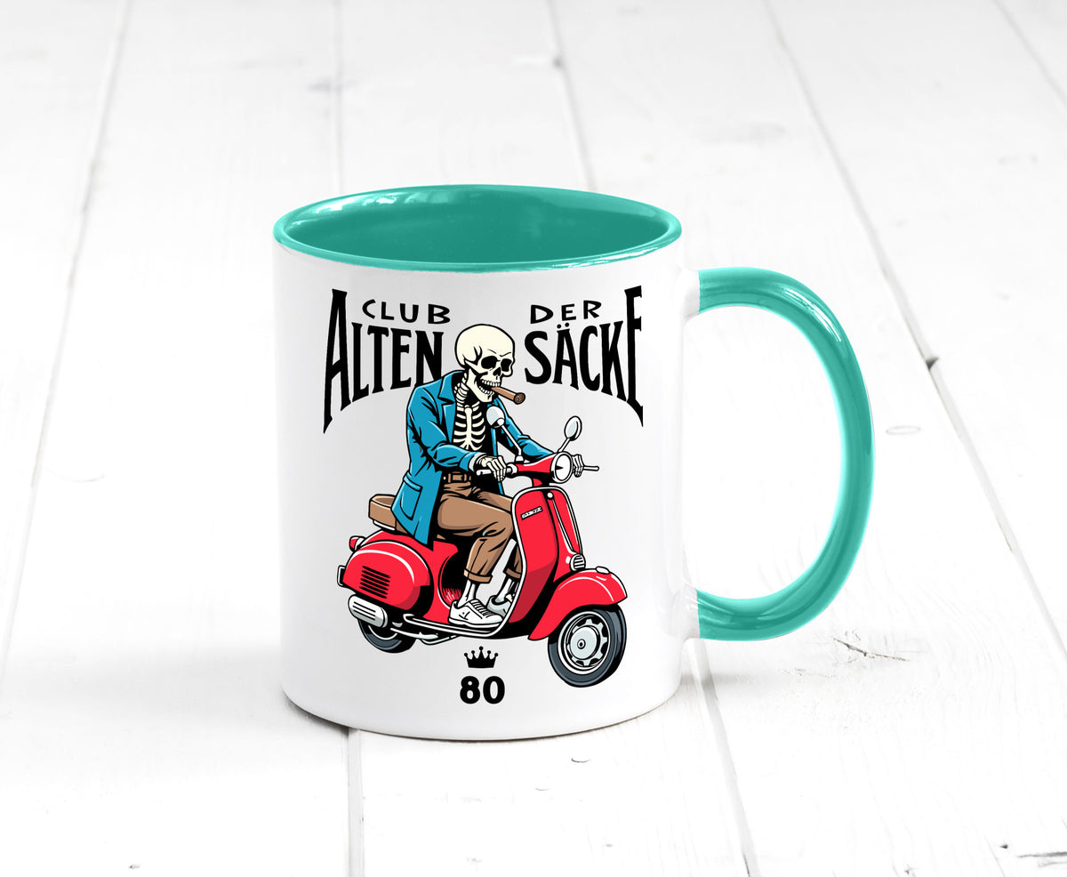 80. Geburtstag | 80 Jahre Club der alten Säcke v2 Humor Geschenkidee Tasse