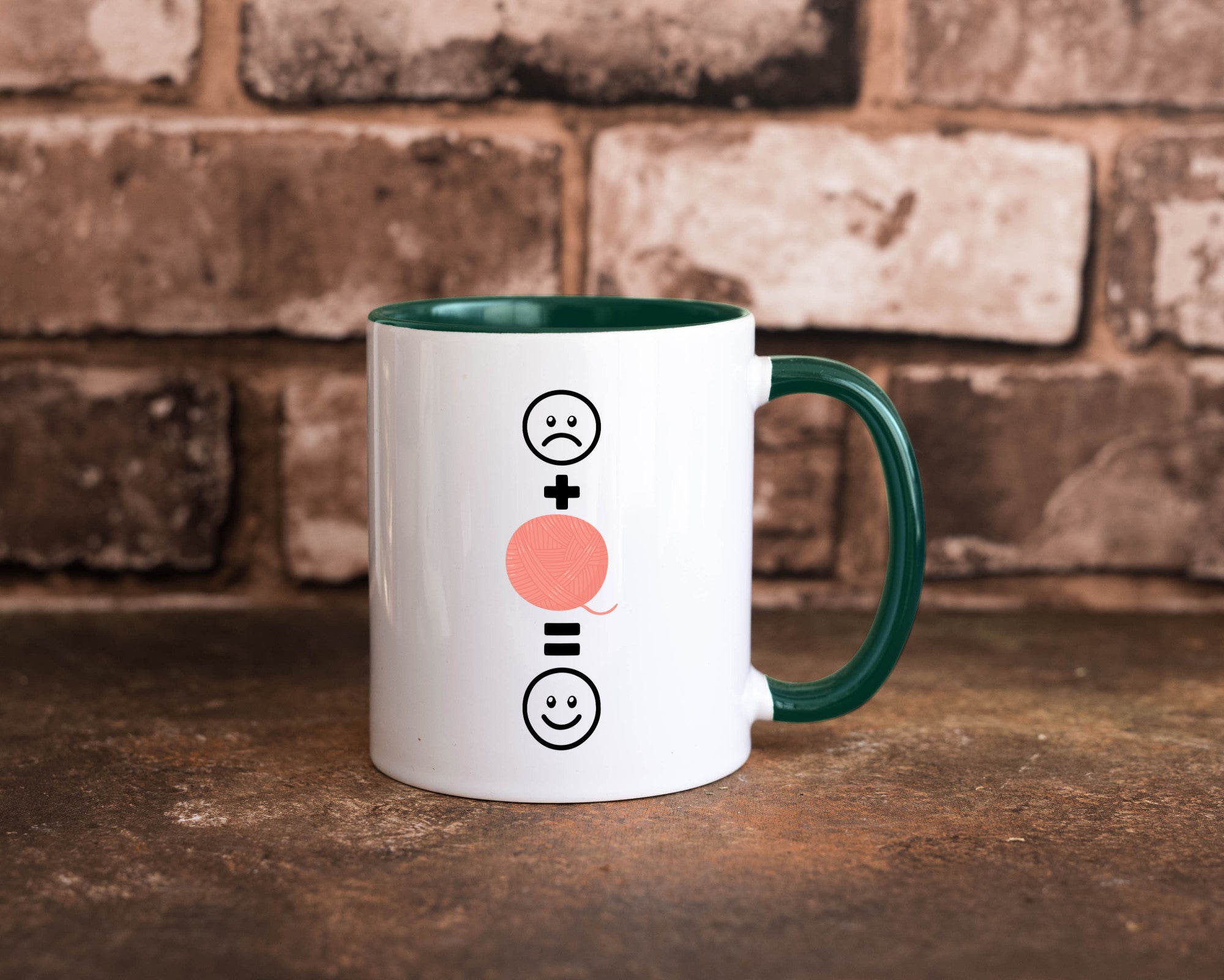Wolle | Häkeln |Glücklich Geschenk Humor Geschenkidee lustiger Spruch Tasse
