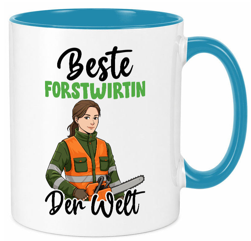 Beste Forstwirtin | Forst Wirtin v2 lustig Humor Geschenkidee Geschenk Tasse
