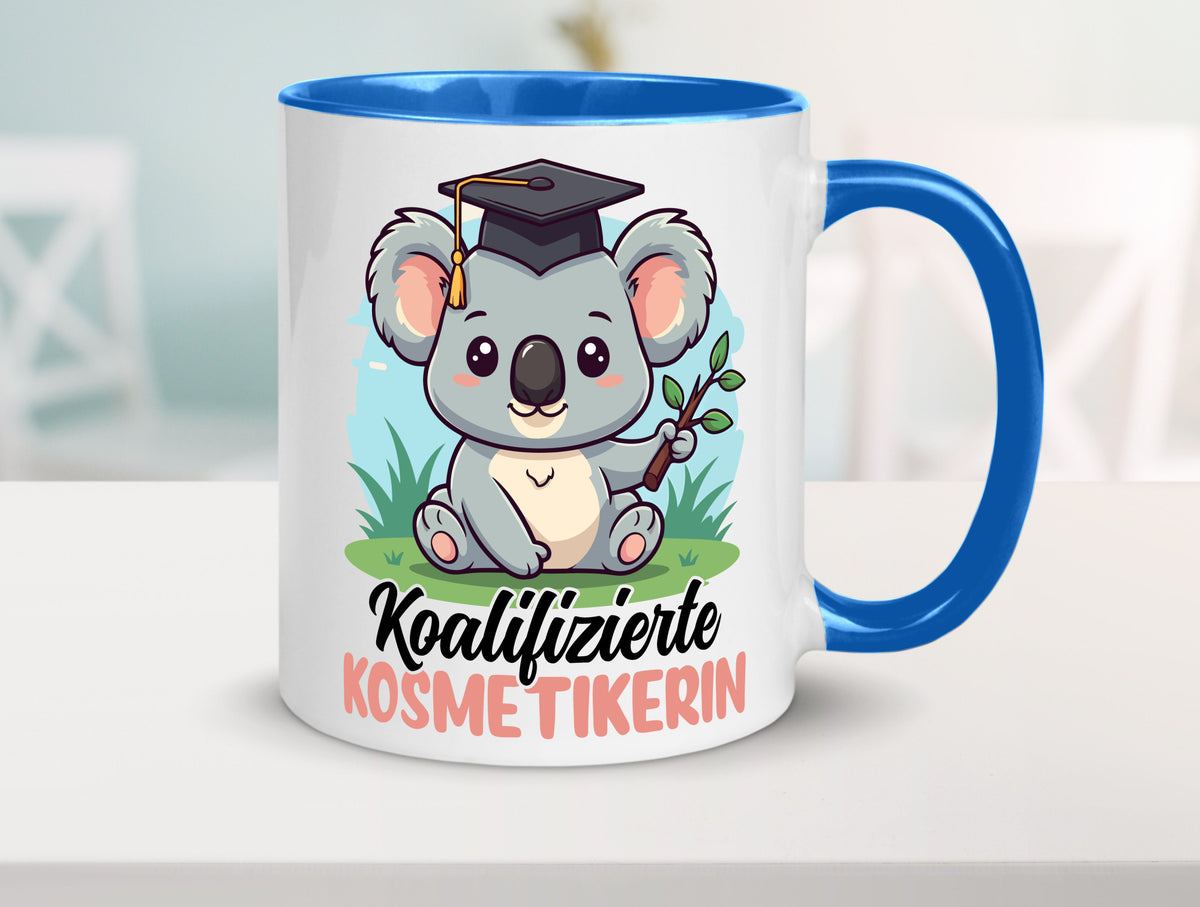 Koalifizierte Kosmetikerin | Kosmetik Stylistin Geschenkidee Humor Tasse