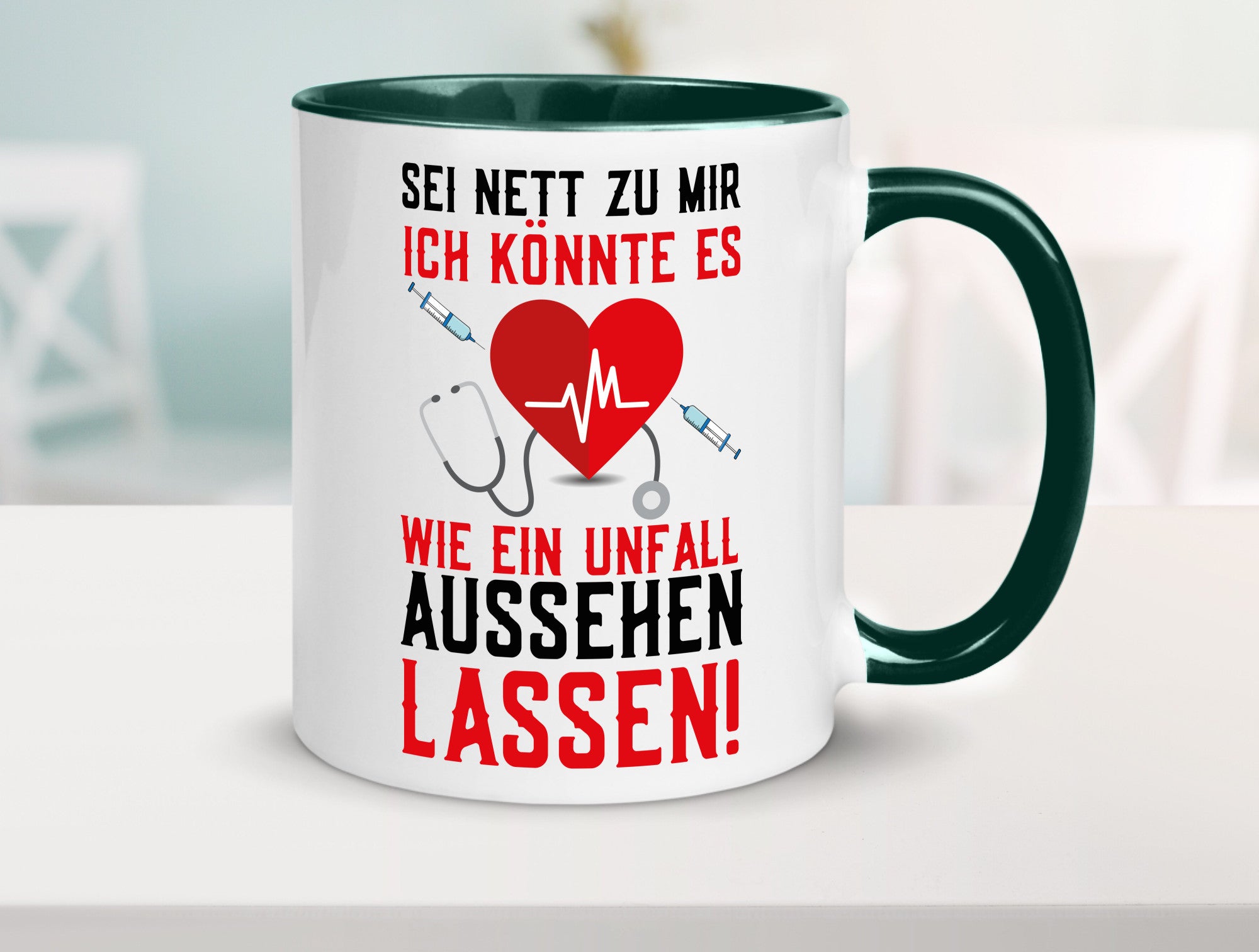 Sei nett zu mir | Krankenschwester Arzt Klinik Spritze v2 lustig Humor