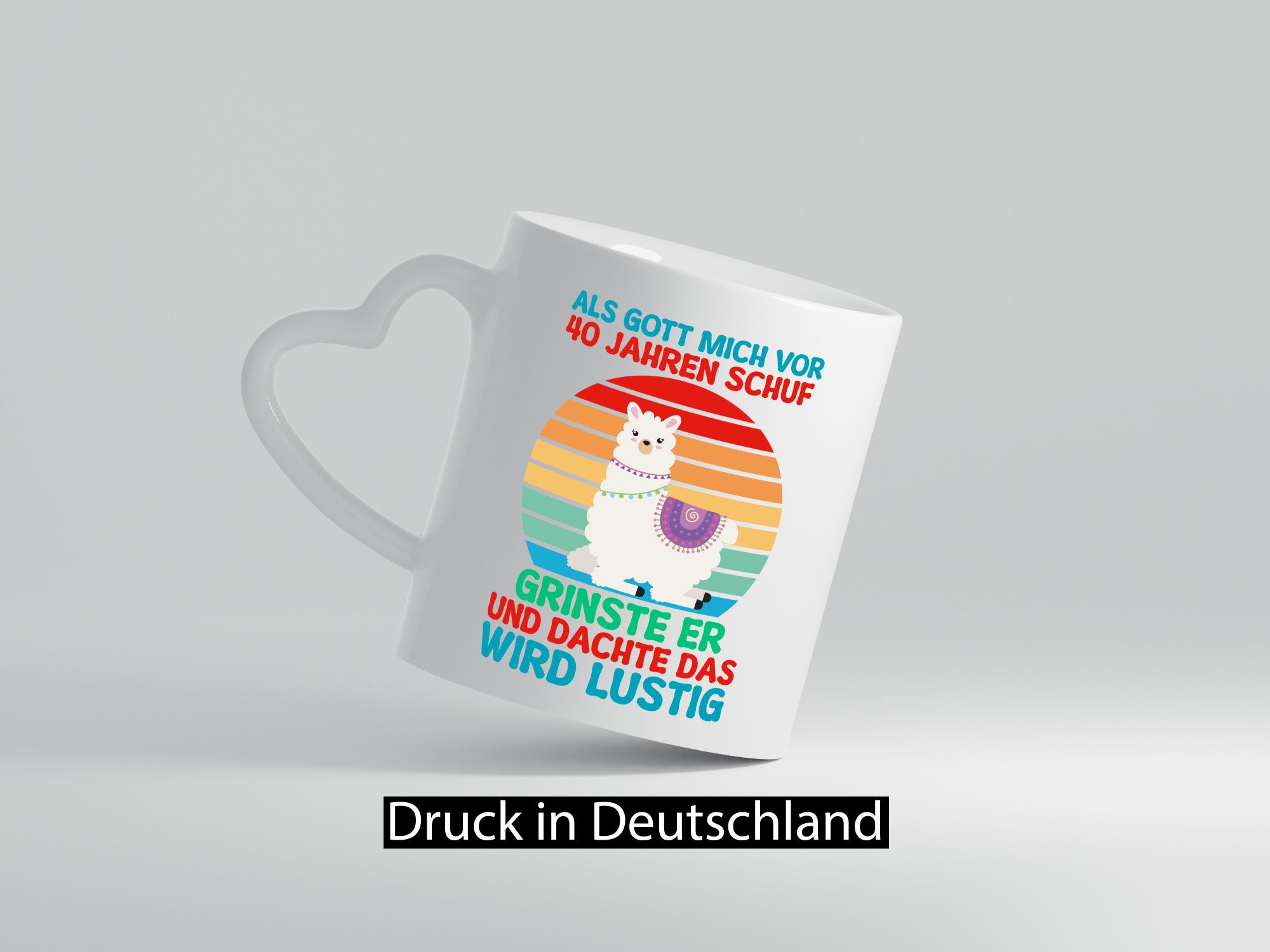 40. Geburtstag | 40 Jahre Gut Schuf mich Lama Humor Geschenkidee Tasse