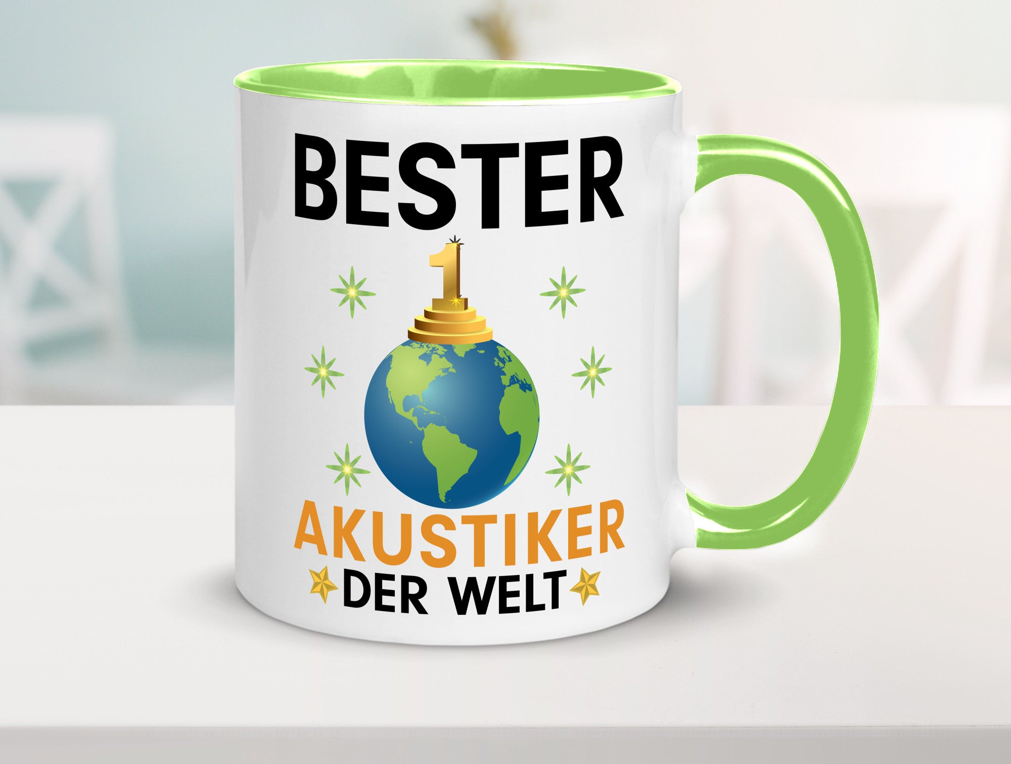 Welt Bester Akustiker | Akustik Hörgeräteakustik Geschenkidee Humor Tasse