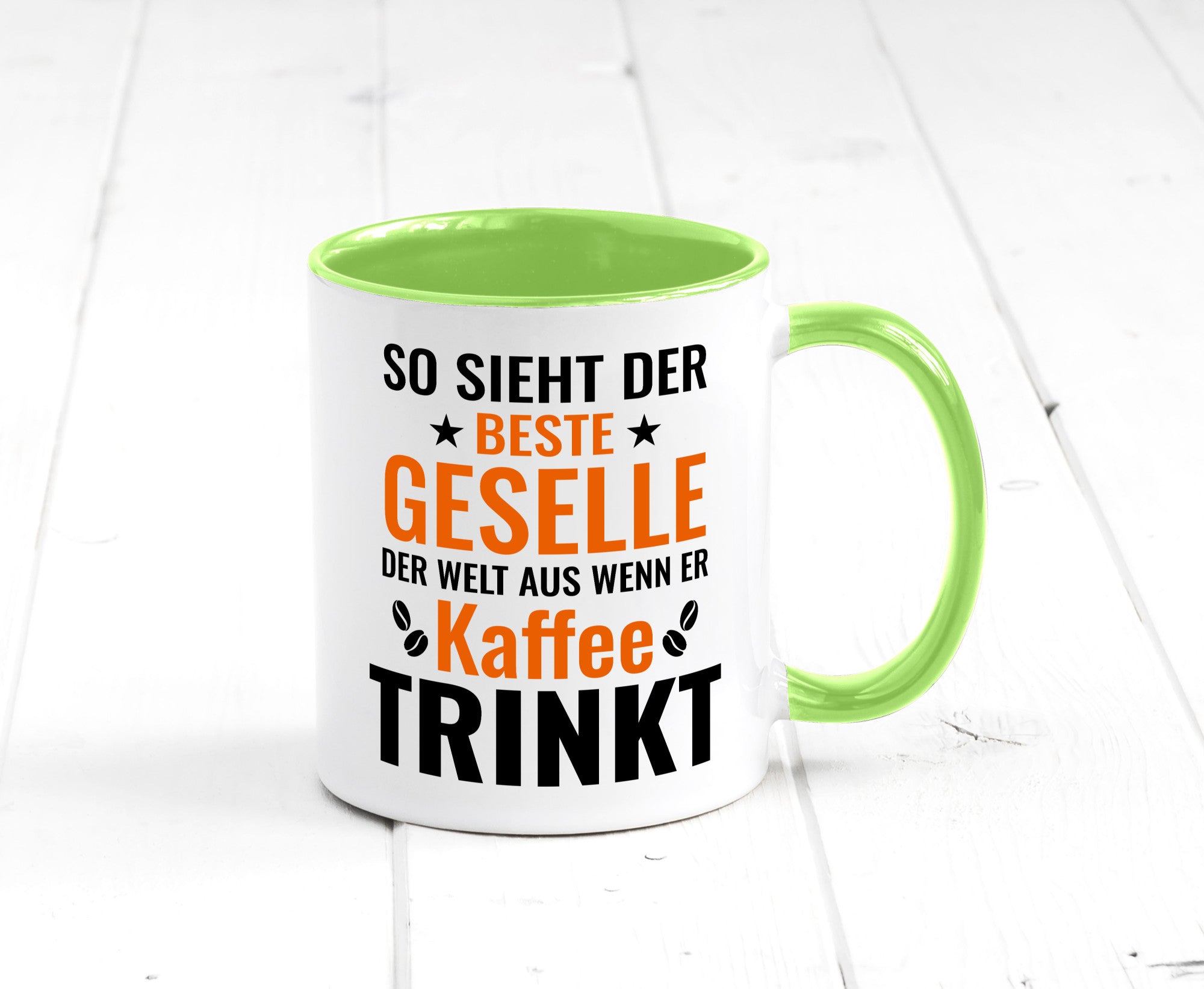 Kaffee trinkt: Geselle | Handwerker lustig Humor Geschenkidee Geschenk Tasse