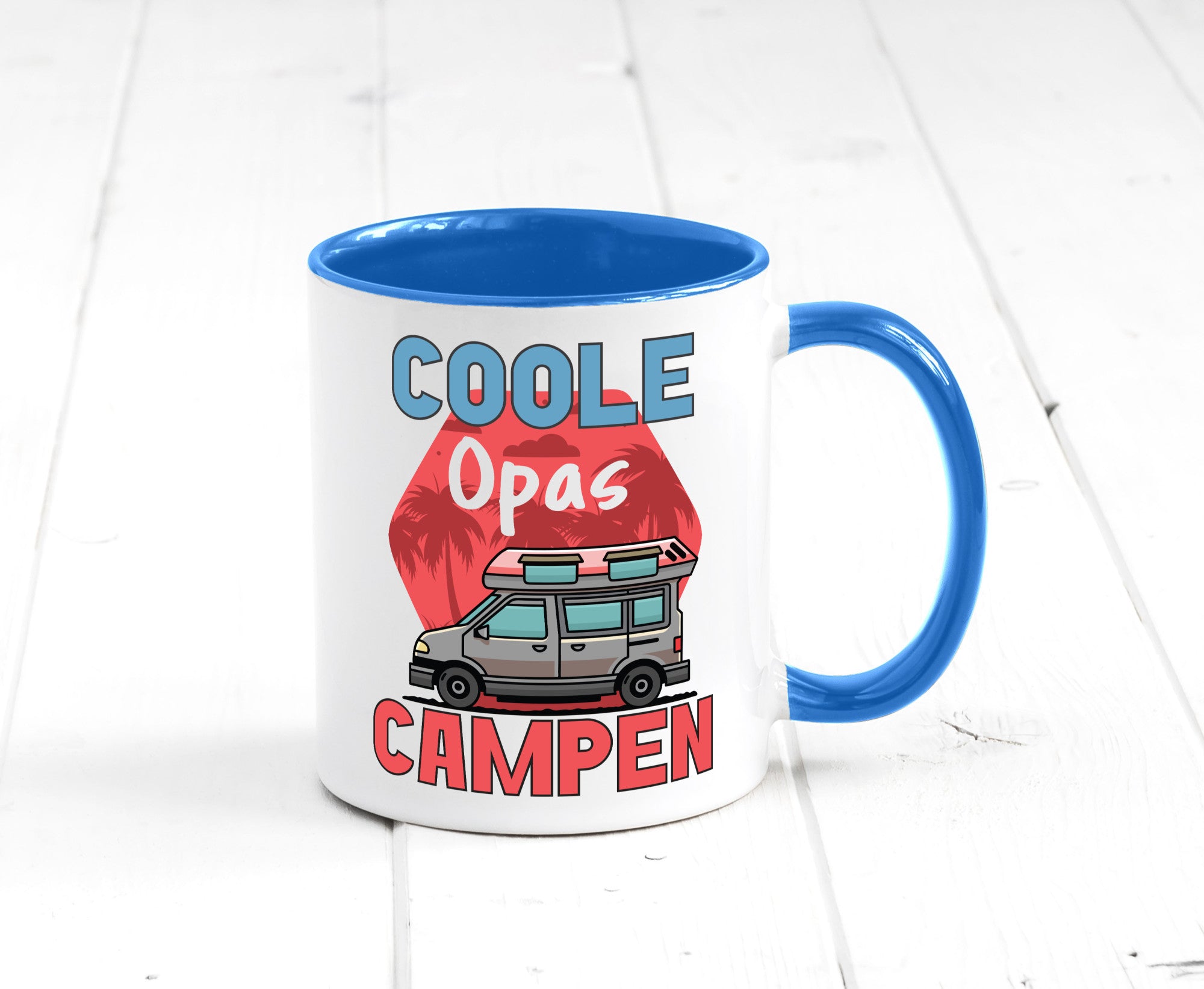 Coole Opas campen | Campingwagen Palmen Geschenk Familie Geschenkidee lustiger