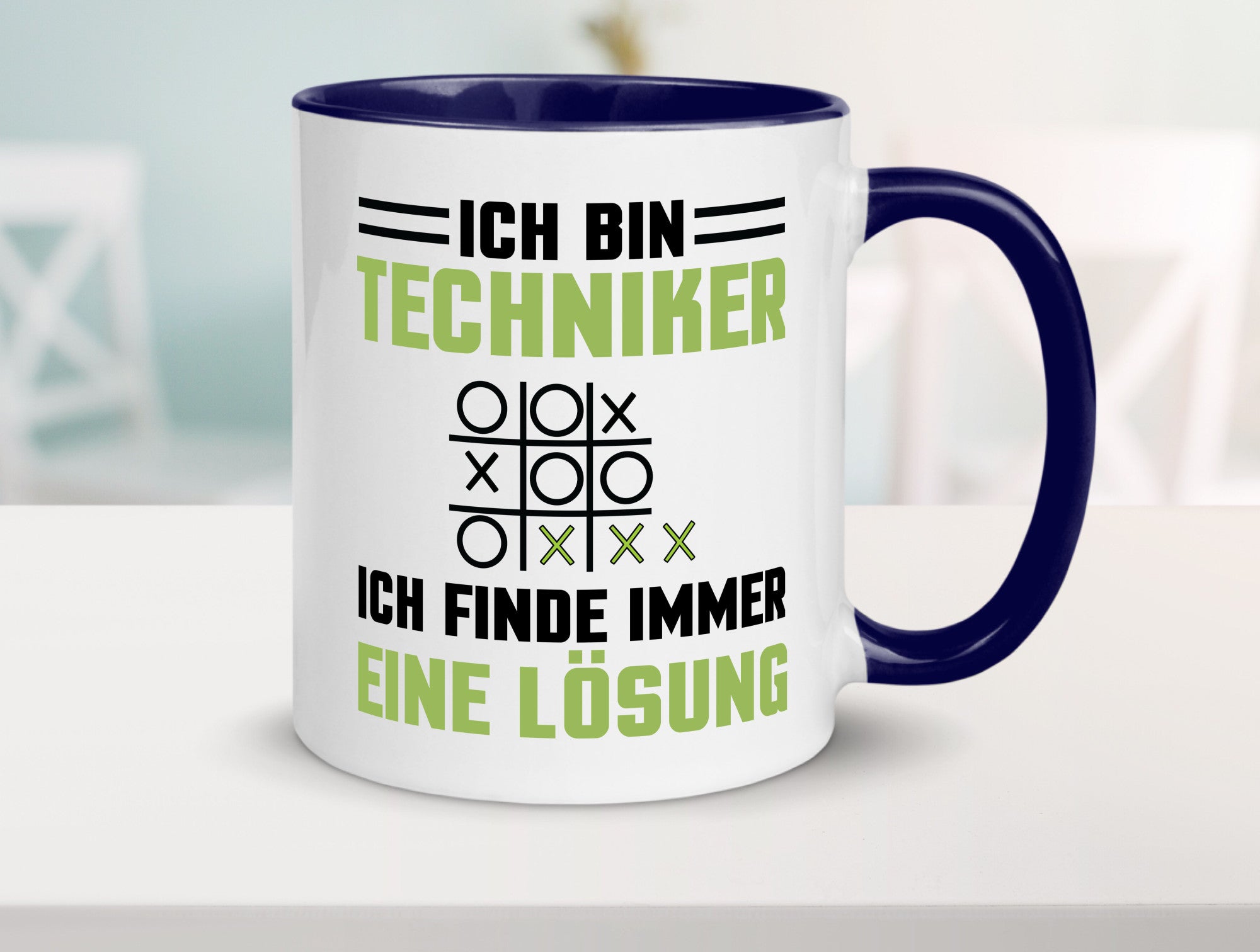 Ich bin Techniker finde immer eine Lösung | lustiger Spruch Geschenk Humor