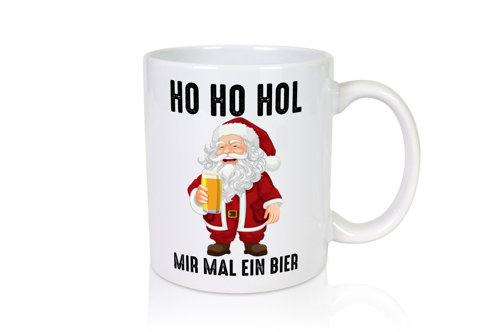 Ho Hol mir mal ein Bier | Weihnachtsmann Humor Geschenkidee Tasse