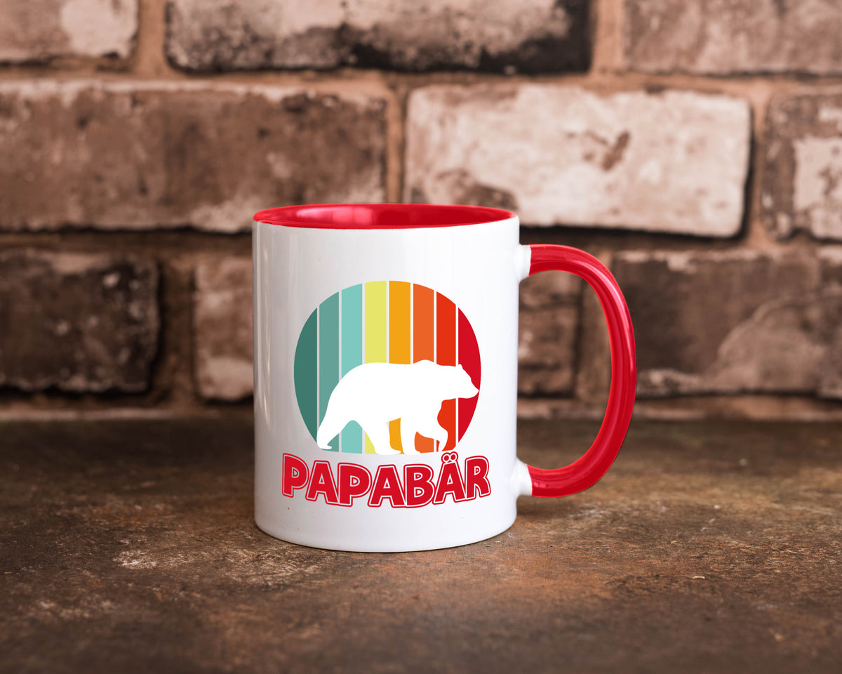 Papabär | Papa Tasse Vater Vatertag Bär lustiger Spruch Geschenk Familie