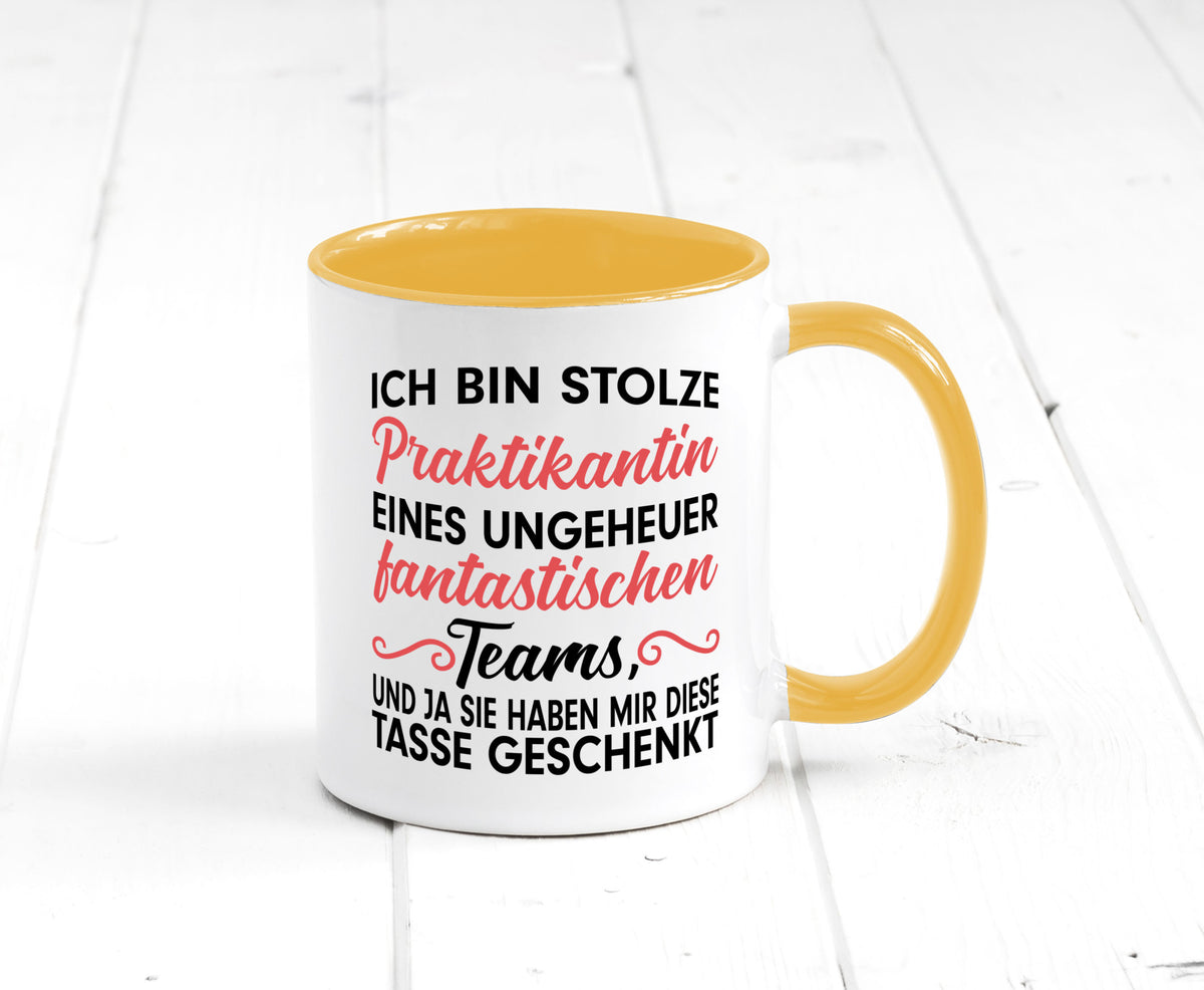 Stolze Praktikantin | Arbeitswelt Tasse Praktikum Geschenk Arbeit Kollegen Büro