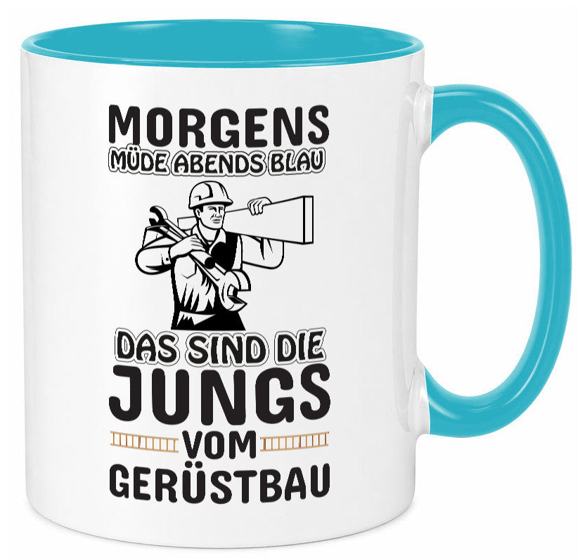 Jungs vom Gerüstbau | Gerüstbauer Tasse Baustelle Geschenk Humor Geschenkidee