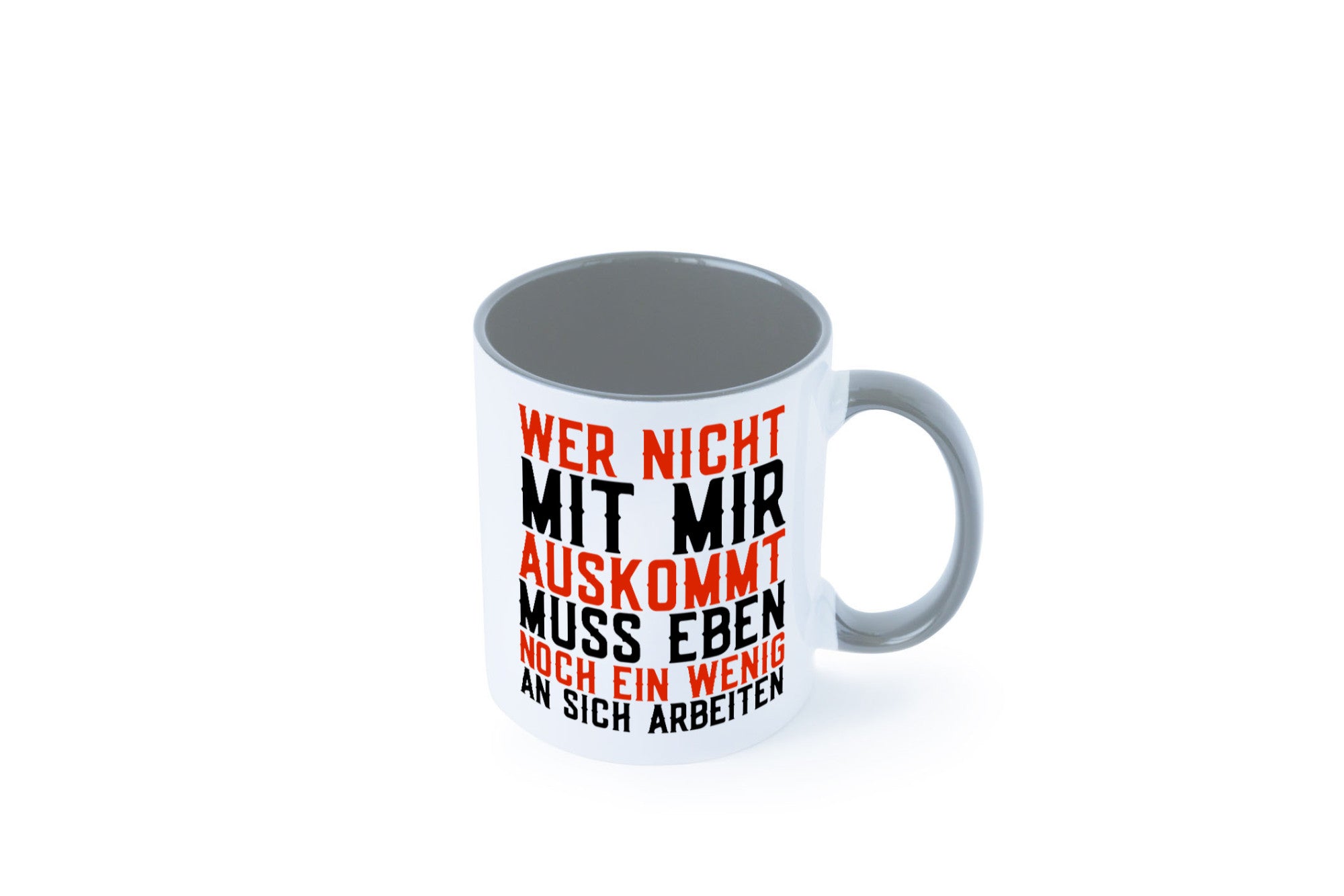 Wer nicht mit mir auskommt | Selbstbewusst witziger Spruch Geschenkidee Humor