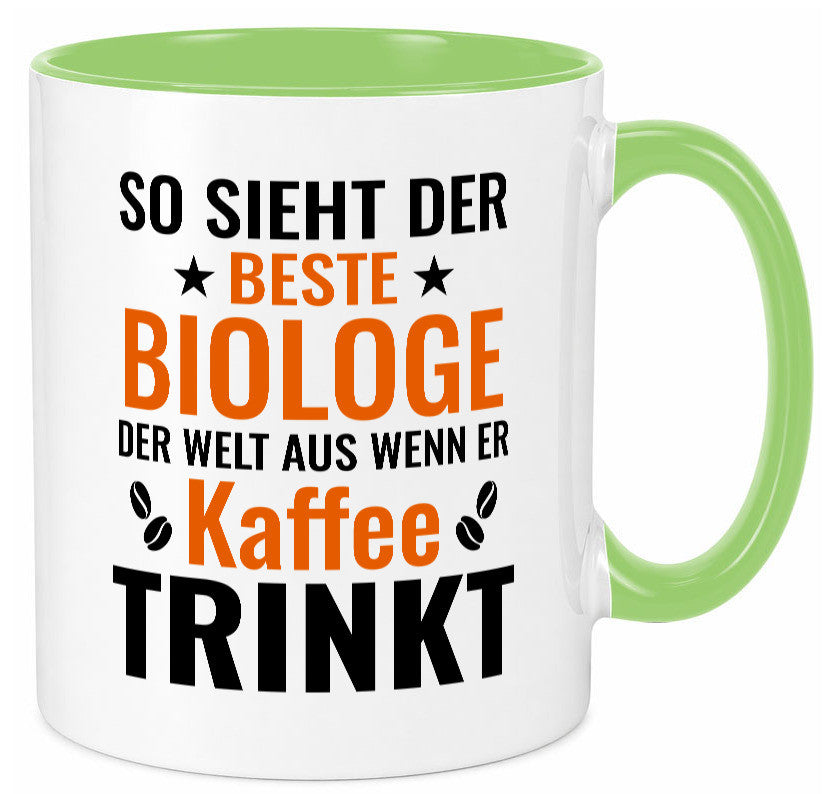 Kaffee trinkt: Biologe | Biologie Naturforscher Geschenk Humor Geschenkidee Tasse