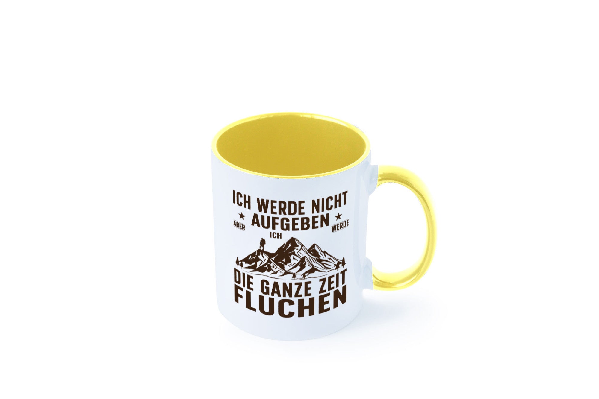 Nicht aufgeben, fluchen | Berge Wanderer v2 Humor Geschenkidee Tasse