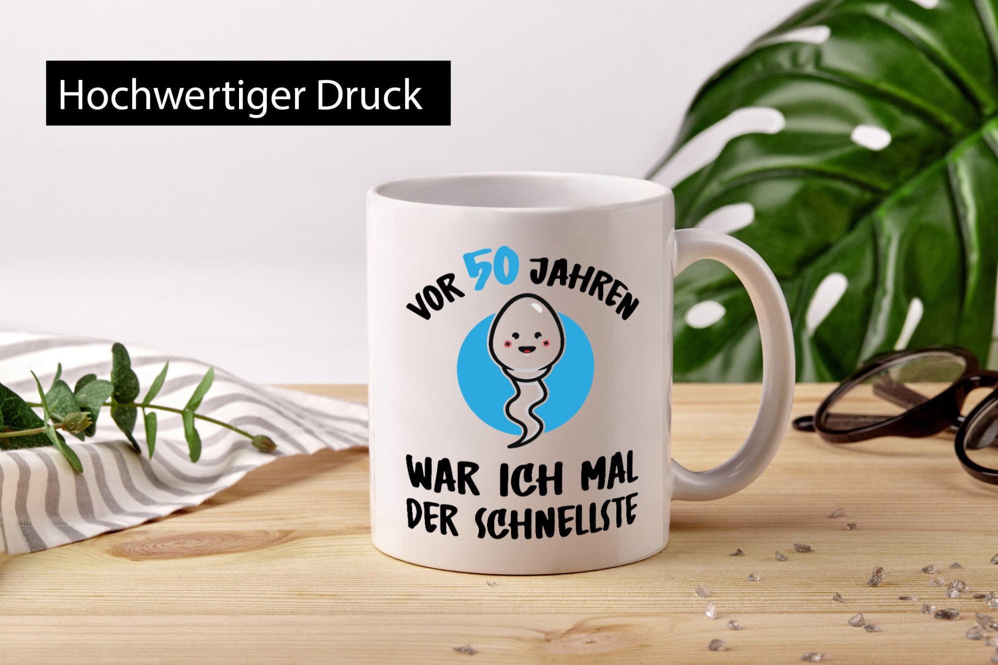 Vor 50 Jahren war ich mal der Schnellste | Schwanger Geschenkidee Humor Tasse