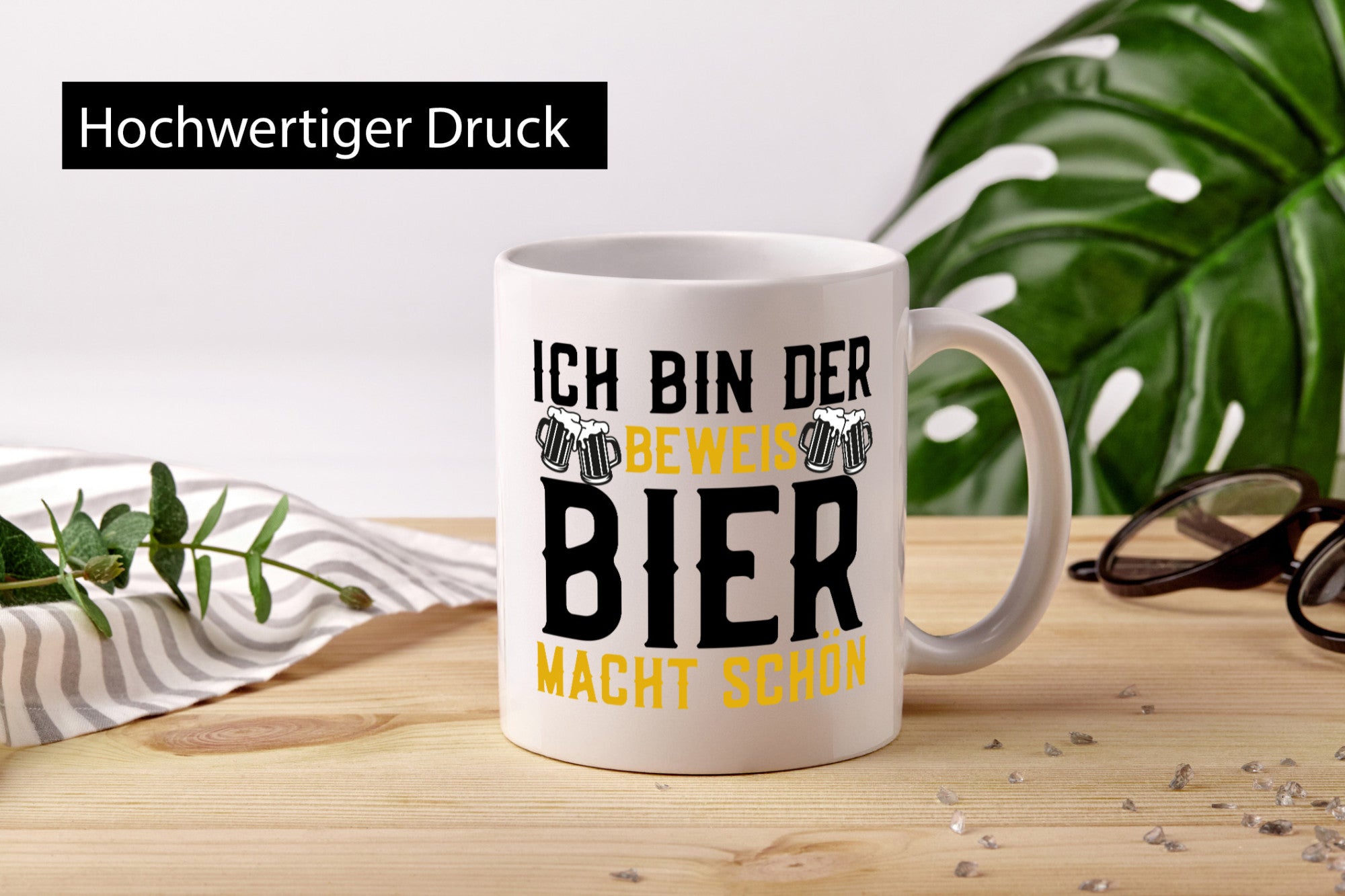 Beweis Bier macht schön | Biertrinker Party Pils Geschenk Humor Geschenkidee
