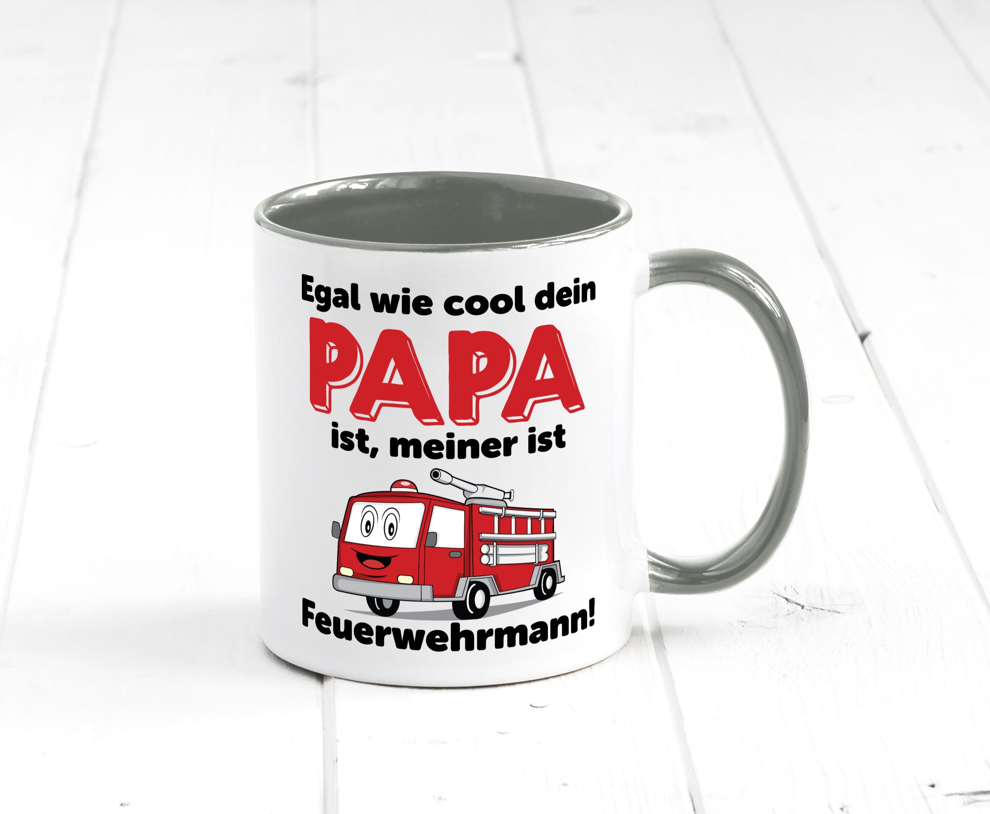 Cooler Papa | Feuerwehrmann Bester der Welt Humor Geschenkidee Tasse