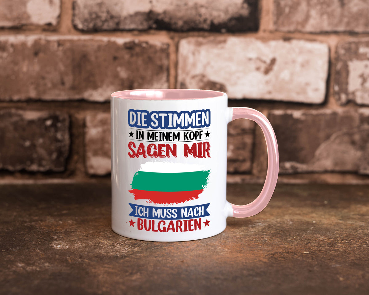 Bulgarien | Urlaub Stimmen in meinem Kopf Traumland Humor Geschenkidee Tasse