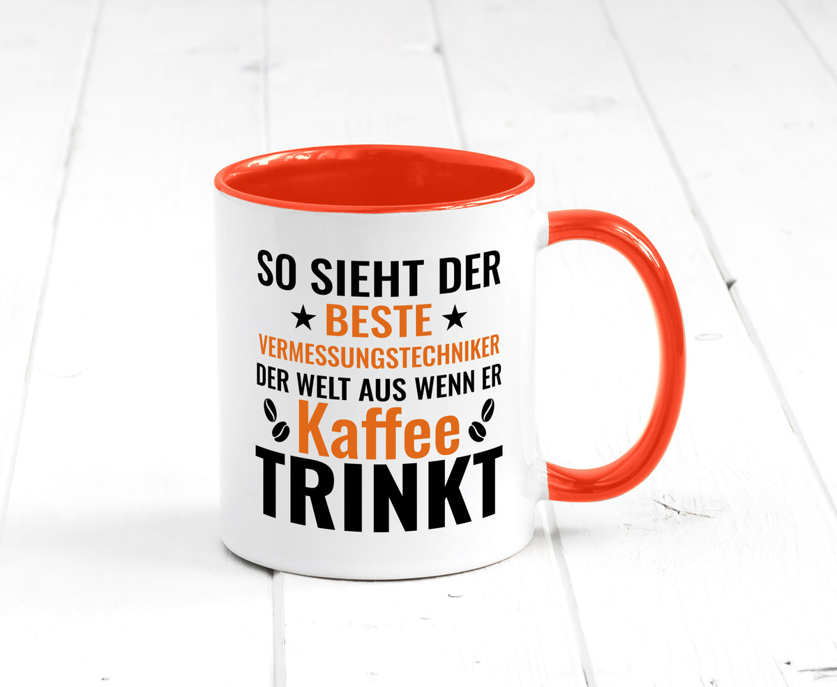 Kaffee trinkt: Vermessungstechniker | Techniker Geschenk Humor Geschenkidee Tasse