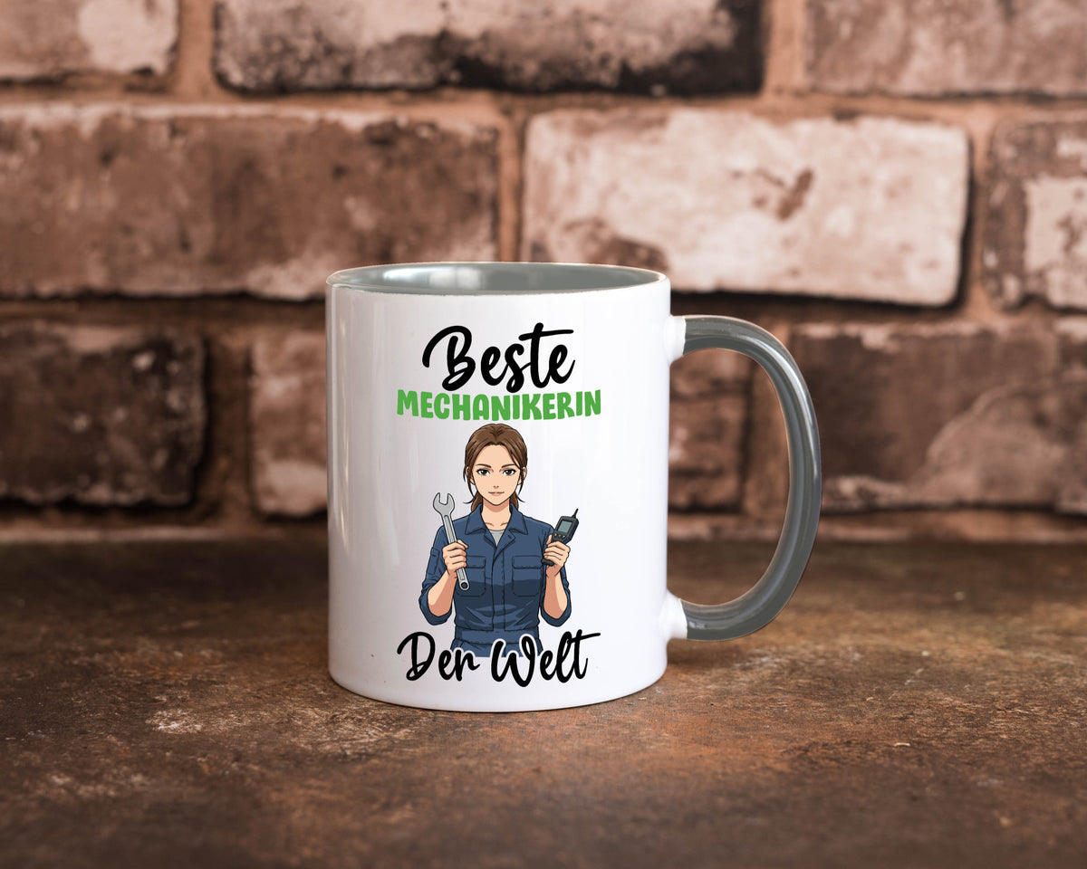Beste Mechanikerin | KFZ v2 Humor Geschenkidee Tasse