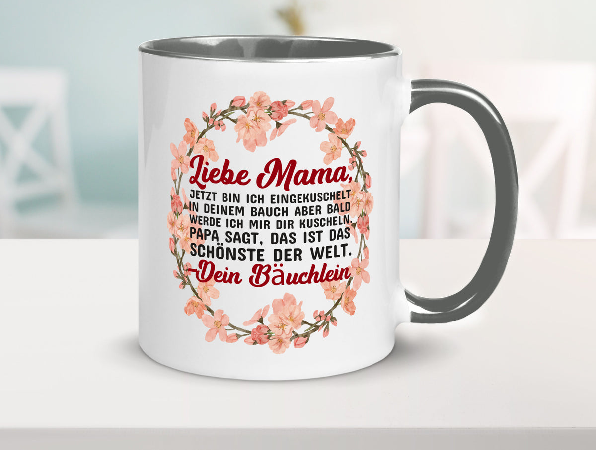 Liebe Mama | Schwangerschaft Tasse Baby süß Humor Familie Geschenkidee