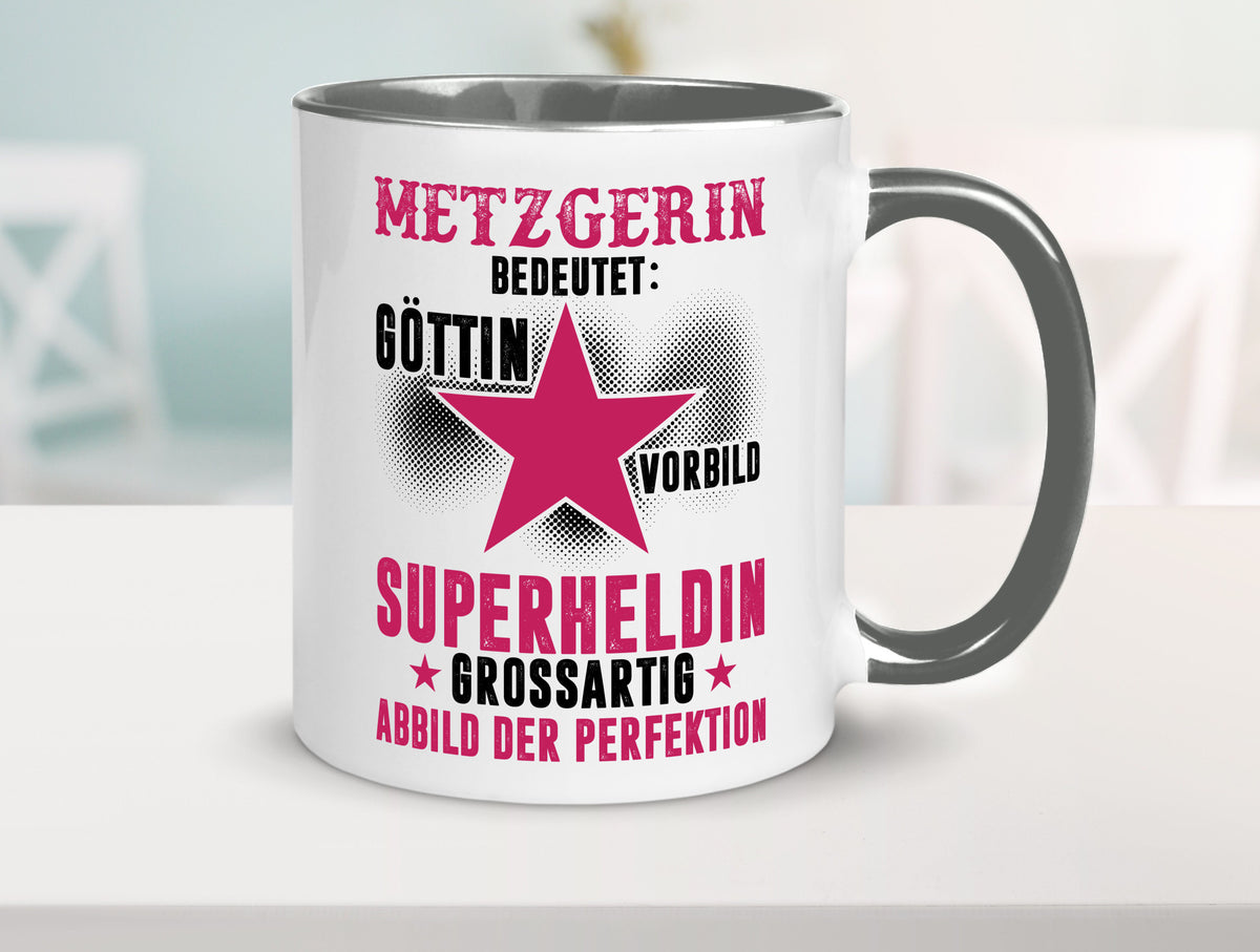 Bedeutung von Metzgerin | Fleischerin Geschenk Humor Geschenkidee lustiger Tasse