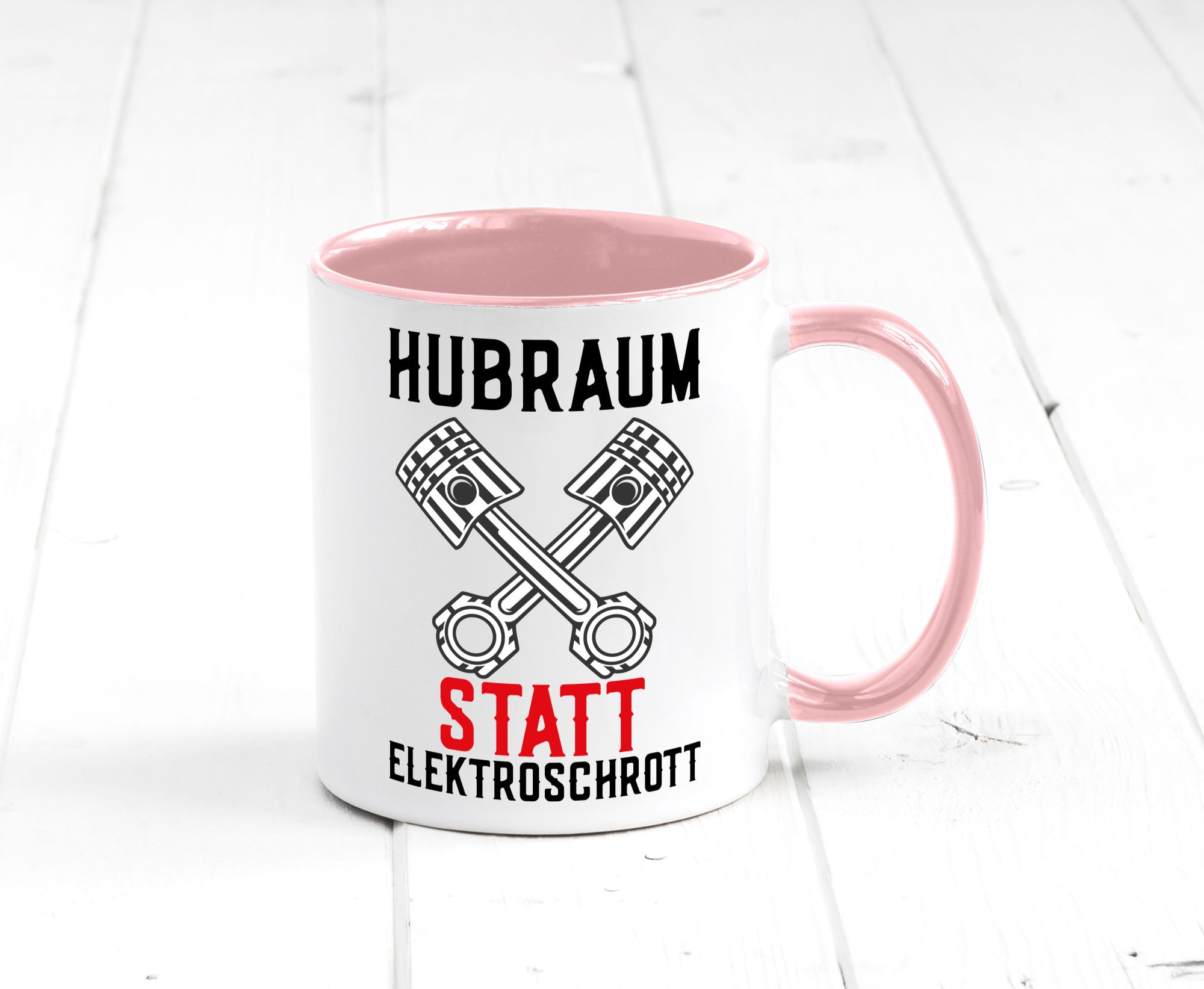 Hubraum statt Elektroschrott | Autofan Verbrennungsmotor Geschenk Humor
