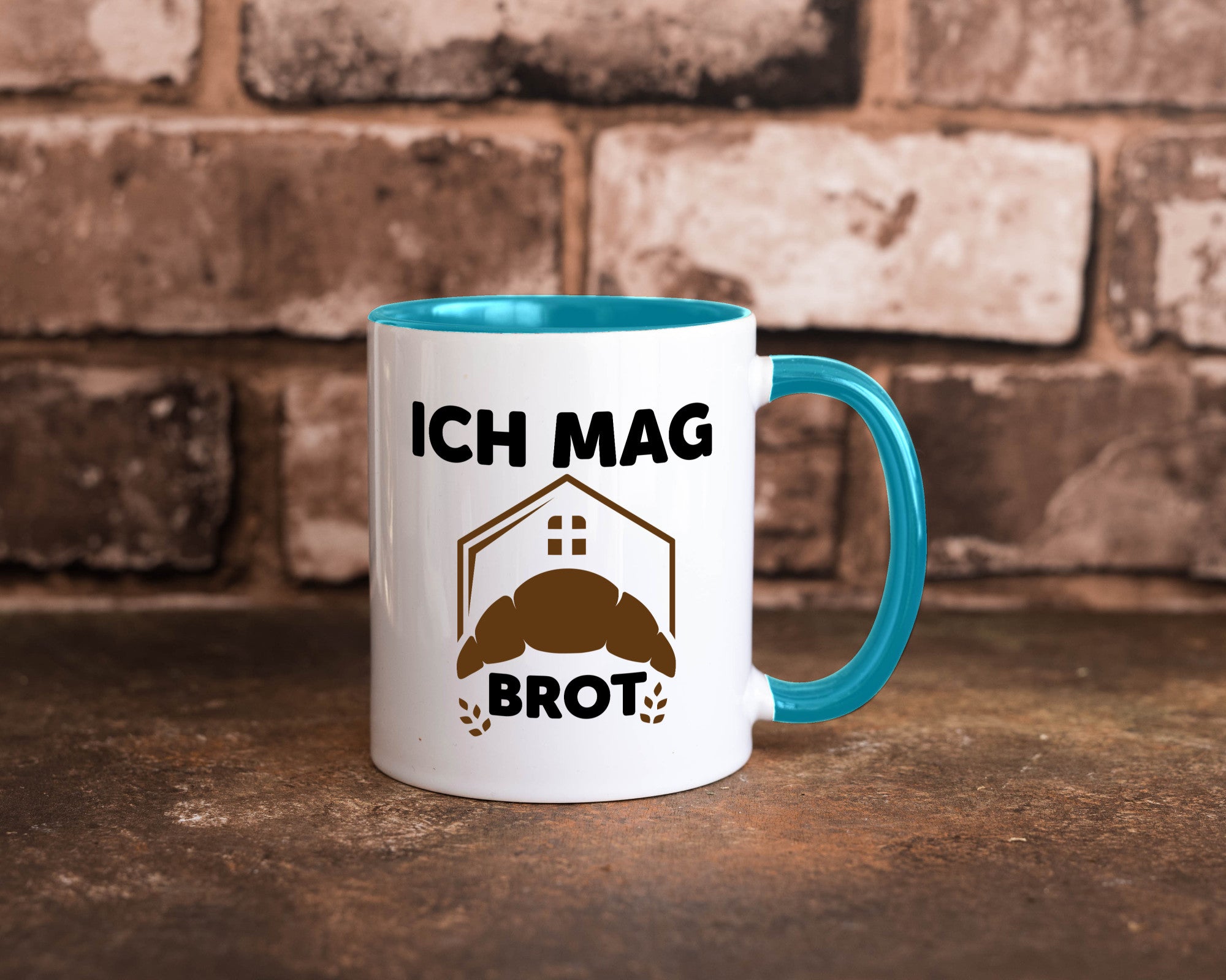 Ich mag Brot | Bäcker backen lustiger Spruch Geschenk Humor Geschenkidee Tasse