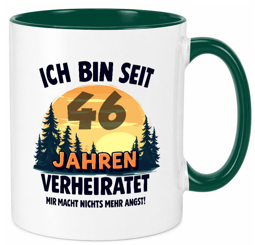 Ich bin Verheiratet | 46. Hochzeitstag Ehepaar Geschenkidee Humor Tasse