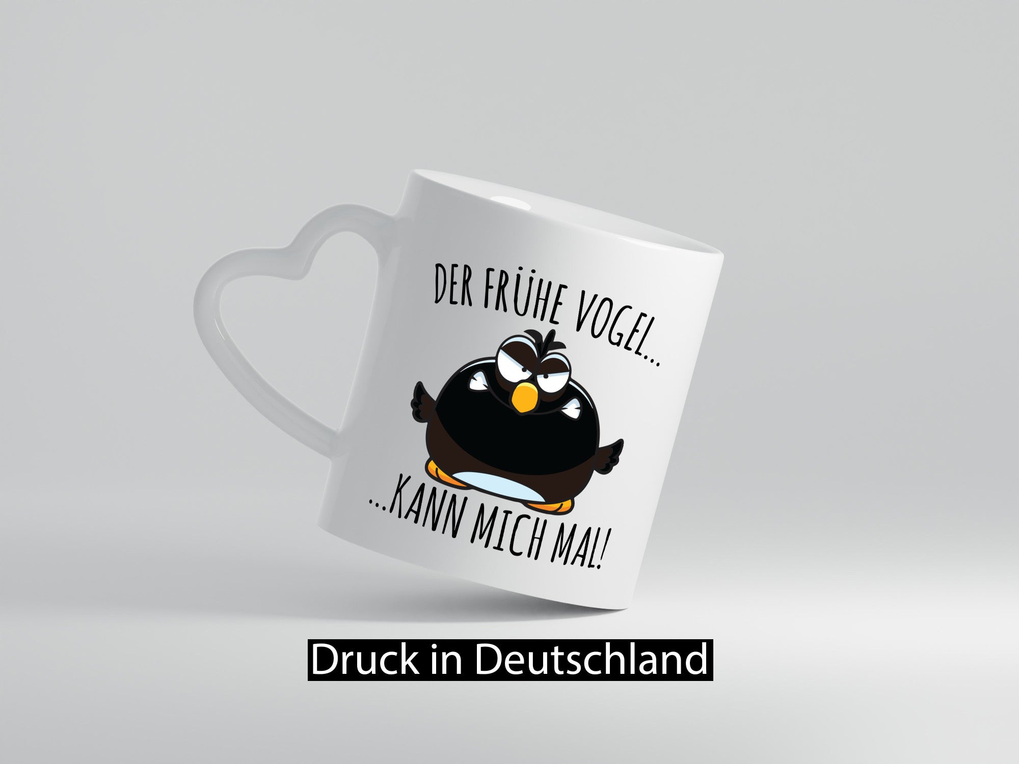 Frühe Vogel kann mich mal | Morgenmuffel mürrischer Geschenk Humor Geschenkidee