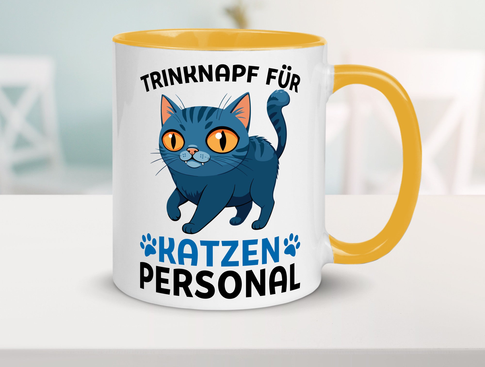 Katzen Personal | Katzenbesitzer Tasse Katze Humor vl2 Tierliebhaber
