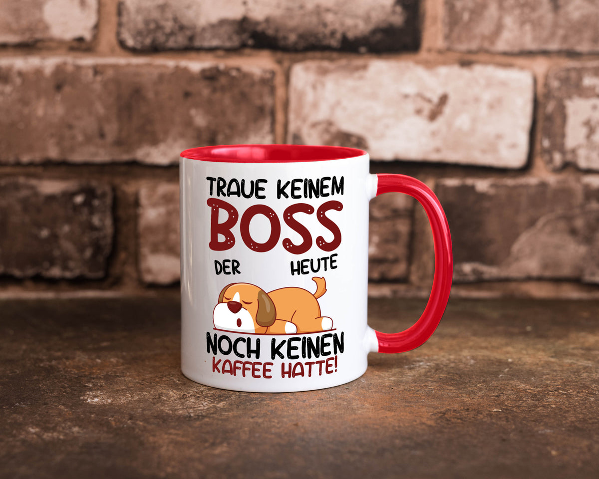 Traue keinem Boss | Führungskraft Vorgesetzter Geschenkidee Humor Tasse