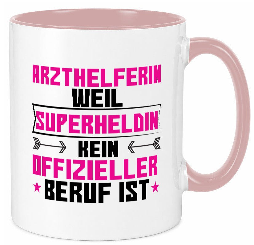 Superheldin Arzthelferin | Fachangestellte Medizin Humor Geschenkidee Tasse