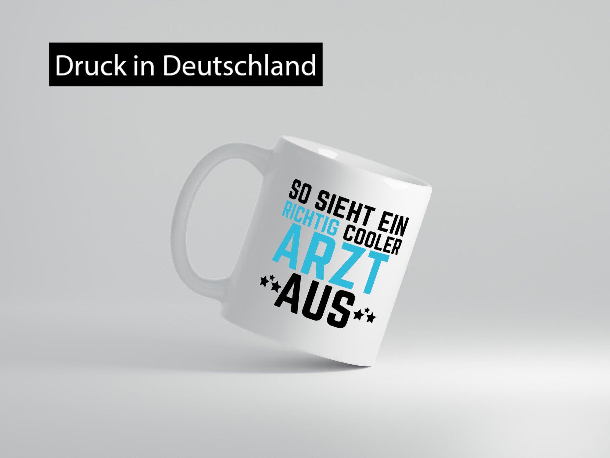 So sieht ein cooler Arzt aus | Selbstbewusst Klinik Geschenkidee Humor Tasse