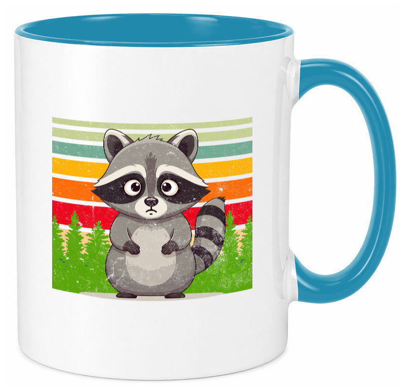 Waschbär | Vintage v2 lustiger Spruch Geschenk Humor Geschenkidee Tasse