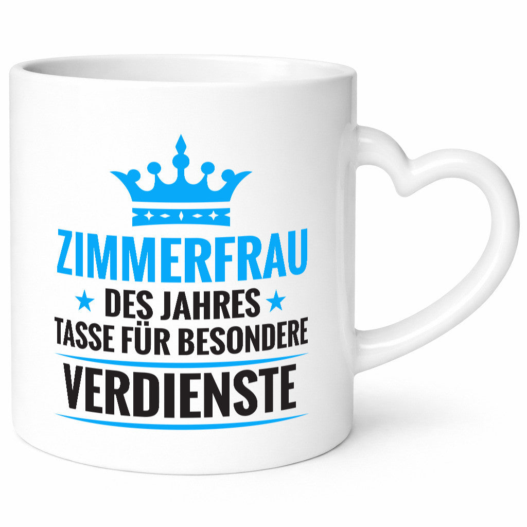 Besonderer Verdienst: Zimmerfrau| Holzbau | Handwerkerin Geschenk Humor