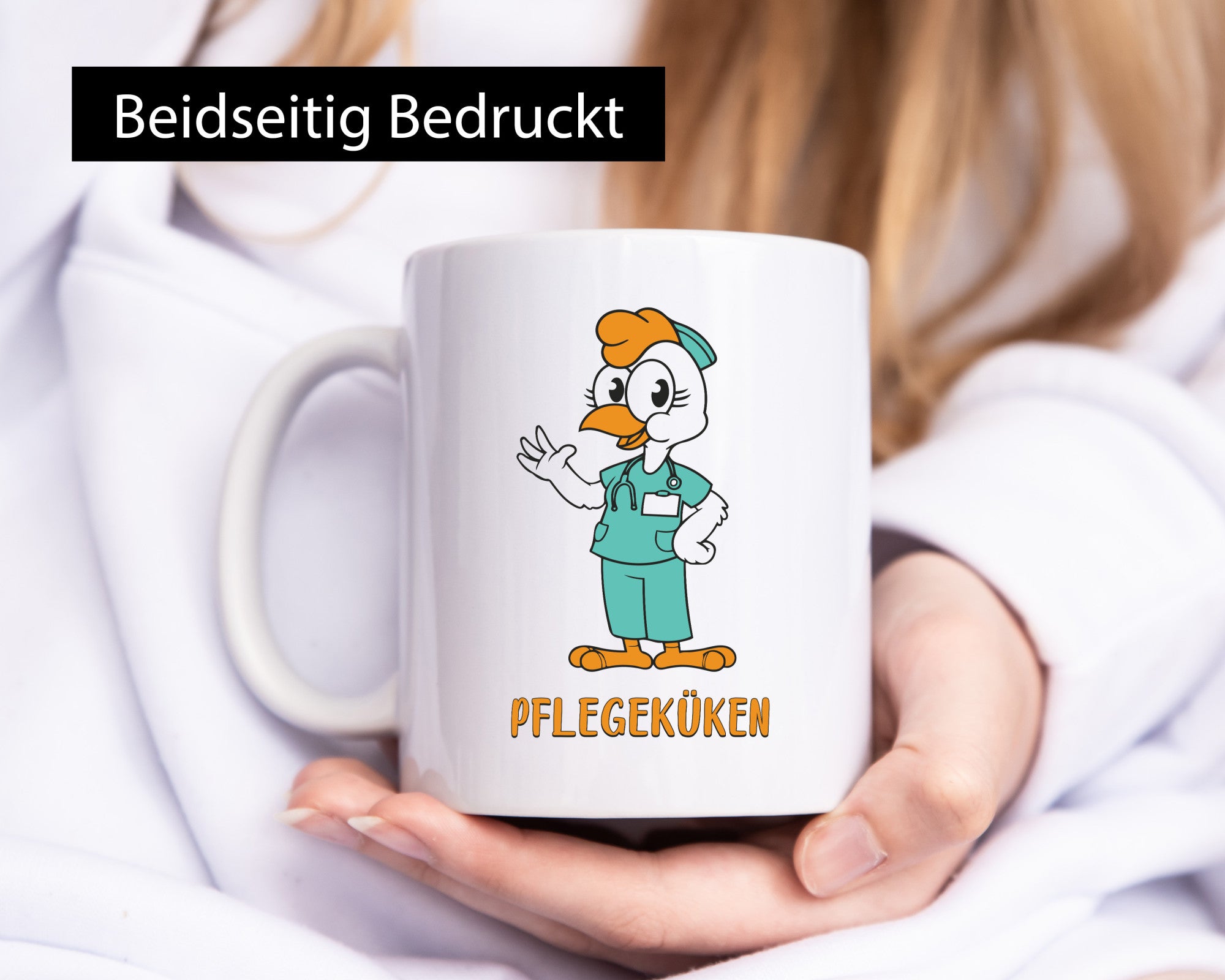 Pflegeküken | Küken-Krankenschwester-Pfleger-Humor-Geschenkidee Tasse