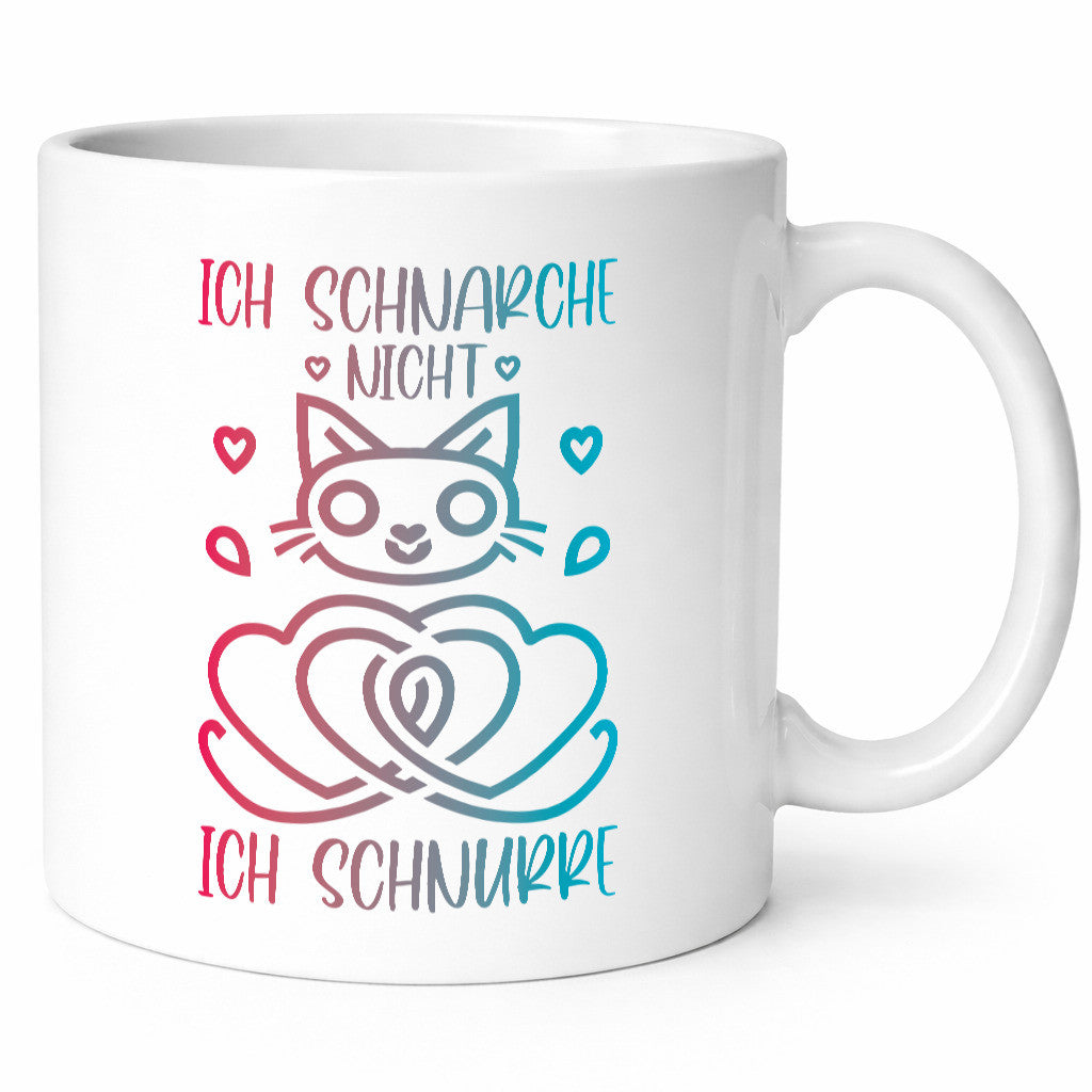 Ich schnarche nicht, schnurre | Katze lustiger Spruch Geschenk Tierliebhaber