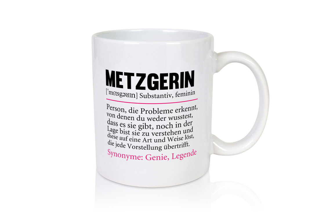 Metzgerin | lustig Fleischerin Humor v2 lustiger Spruch Geschenk Geschenkidee