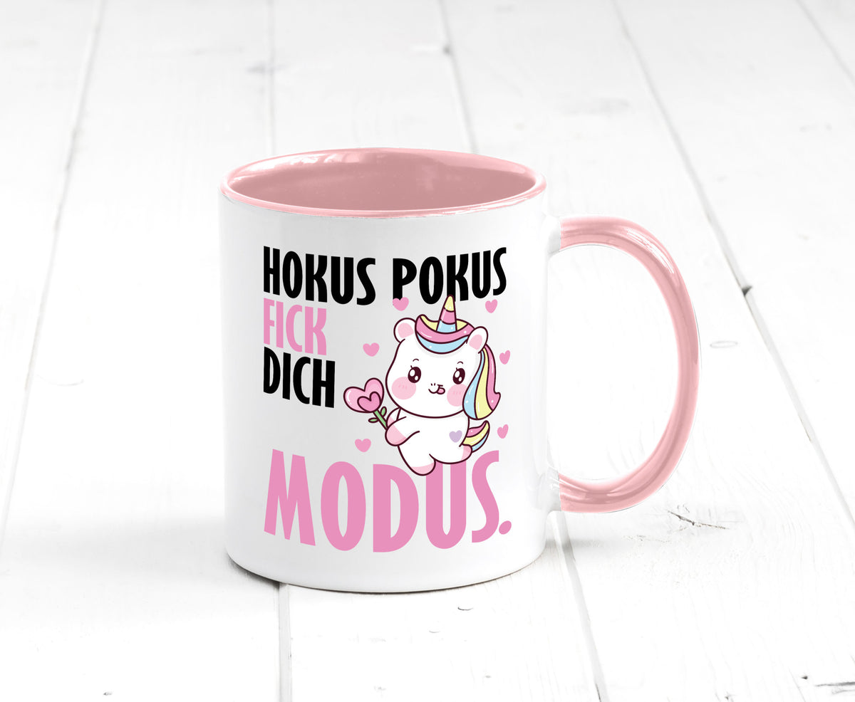 Hokus Pokus lustiger Spruch Geschenk Humor Geschenkidee Tasse