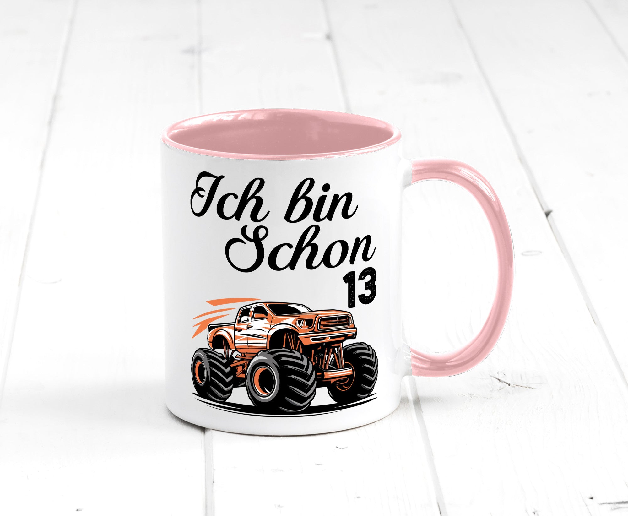 13. Geburtstag | Monster truck 13 Jahre Geschenkidee Humor Tasse
