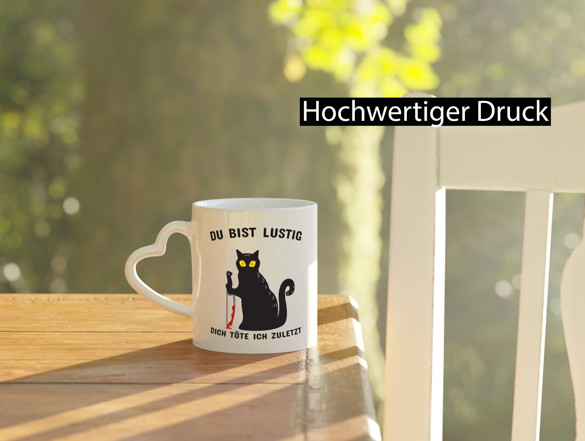 Du bist lustig | Spruch Tasse schwarzer Humor Geschenk Geschenkidee lustiger