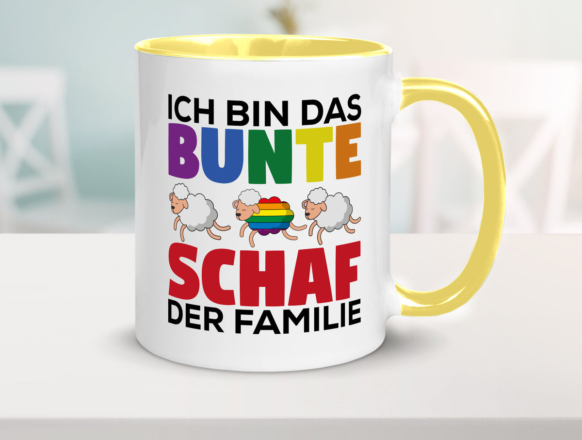 LGBTQ+ Tasse | Buntes Schaf Regenbogen Humor Geschenkidee