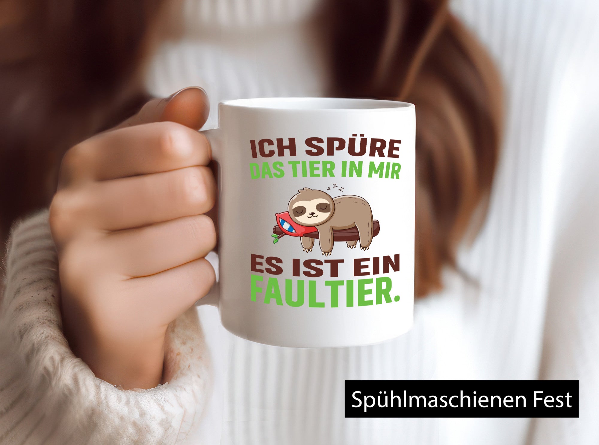 Es ist ein Faultier | Müde Schlafen lustig Tierliebhaber Humor Geschenk Tasse