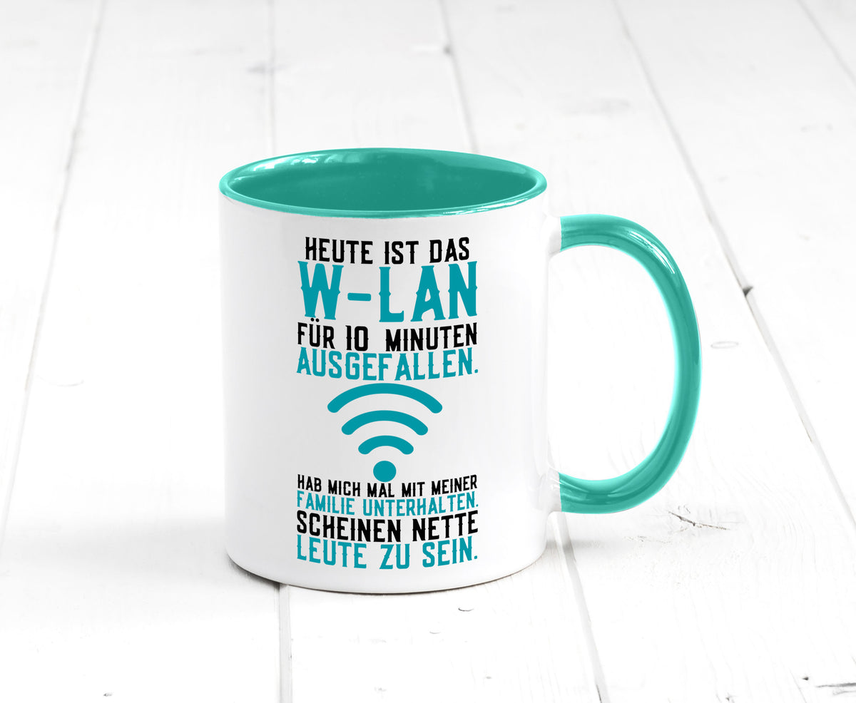 10 Minuten W-Lan Ausfall | Nerd Computer PC Gamer lustig Humor Geschenkidee Tasse