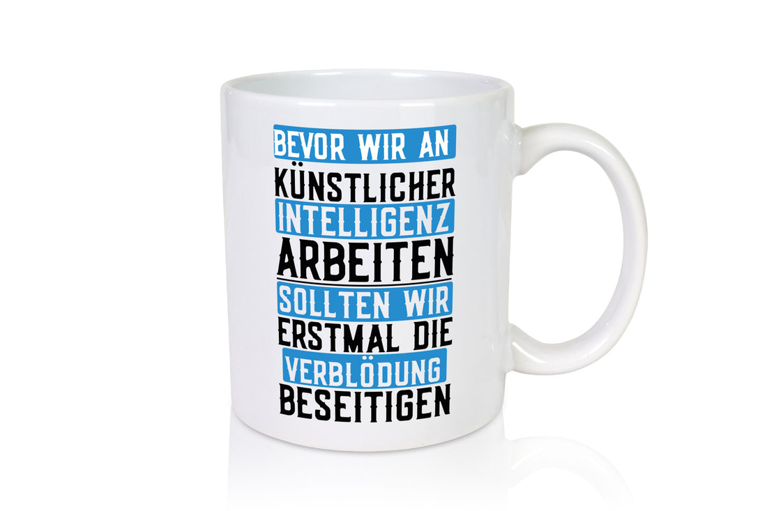 Künstliche Intelligenz | KI AI Verblödung Dummheit Geschenk Humor Geschenkidee